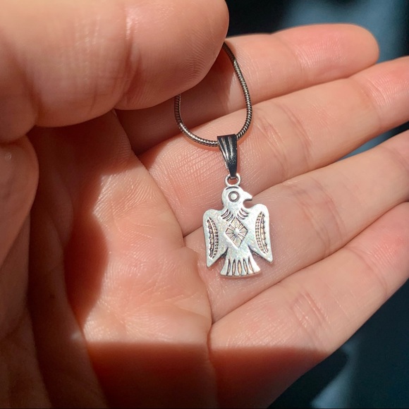 • NEW!  Dainty Thunderbird Choker • - Picture 10 of 12